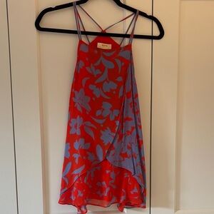 Anthropologie Maeve Red and Blue Dress